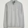 BOSS GREEN Zallo Knitted Half Zip Sweater Light Grey S