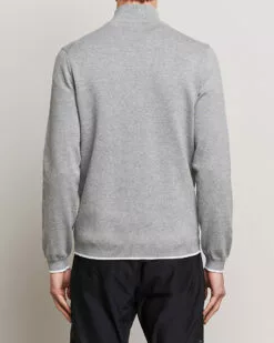 BOSS GREEN Zallo Knitted Half Zip Sweater Light Grey S -Boss Butikk 25078811r 4