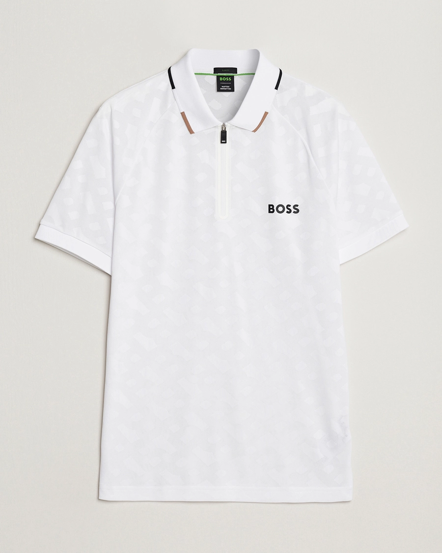 BOSS GREEN Philix MB Monogram Polo White S 1 BOSS GREEN Philix MB Monogram Polo White S