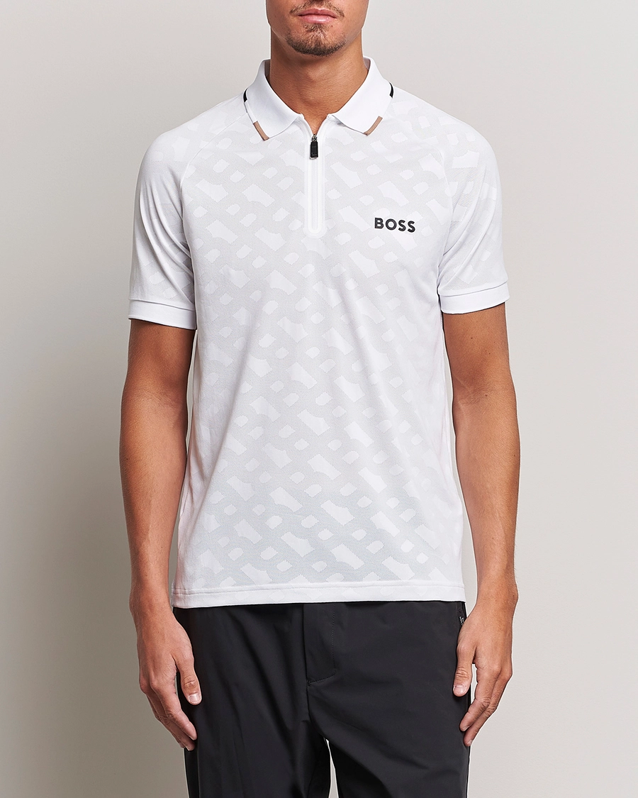 BOSS GREEN Philix MB Monogram Polo White S 3 BOSS GREEN Philix MB Monogram Polo White S - Bilde 3